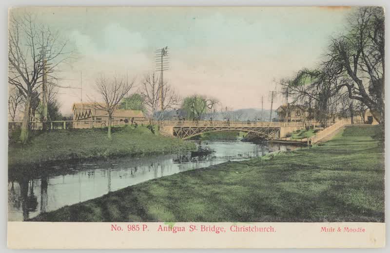 Antigua Street Bridge, Christchurch, 1905