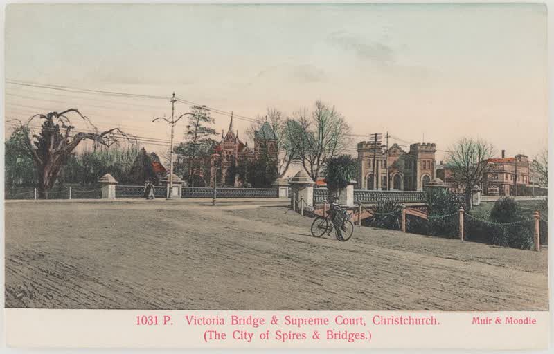 Victoria Square and Supreme Court, Christchurch, 1905