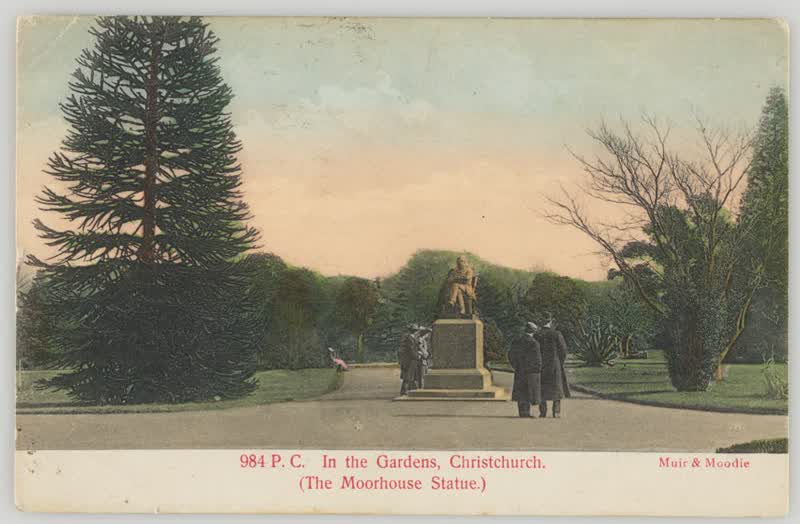 In the Gardens, Christchurch (The Moorhouse Statue), 1905