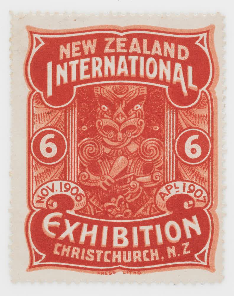 Cinderella, Christchurch Exhibition label No. 6, 1906