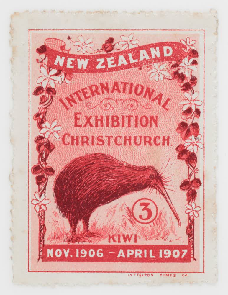 Cinderella, Christchurch Exhibition label No. 3, 1906