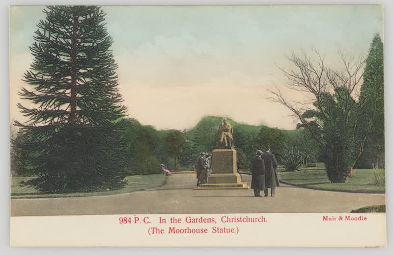 In the Gardens, Christchurch (The Moorhouse Statue), 1905