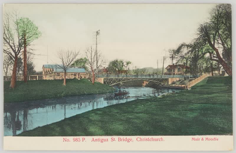 Antigua Street Bridge, Christchurch, 1905