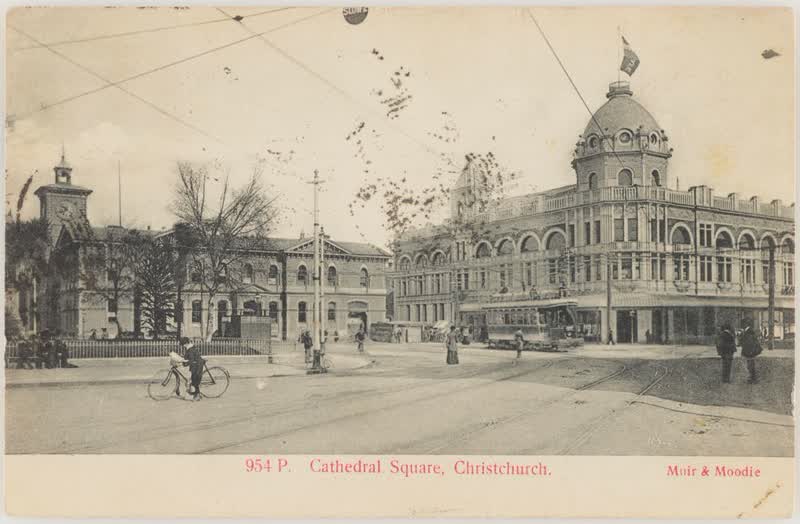 Cathedral Square, Christchurch, 1905