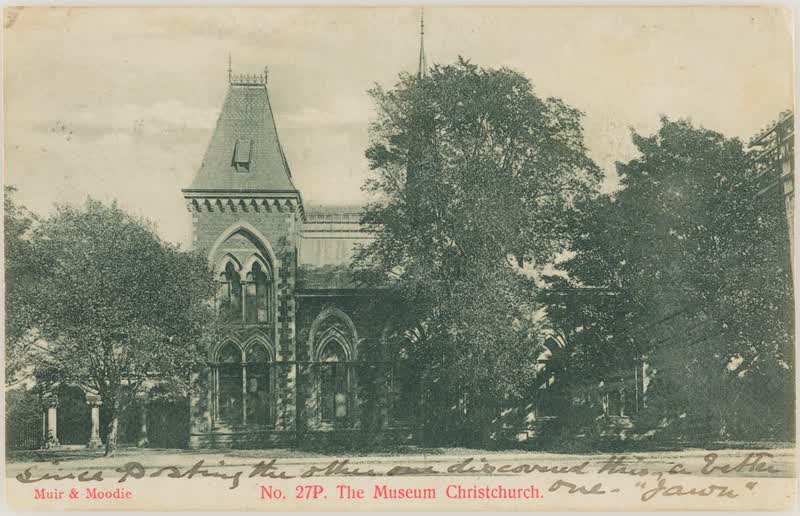 The Museum, Christchurch, Canterbury, 1905