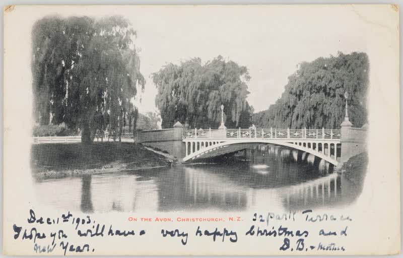 On the Avon, Christchurch, New Zealand, 1903