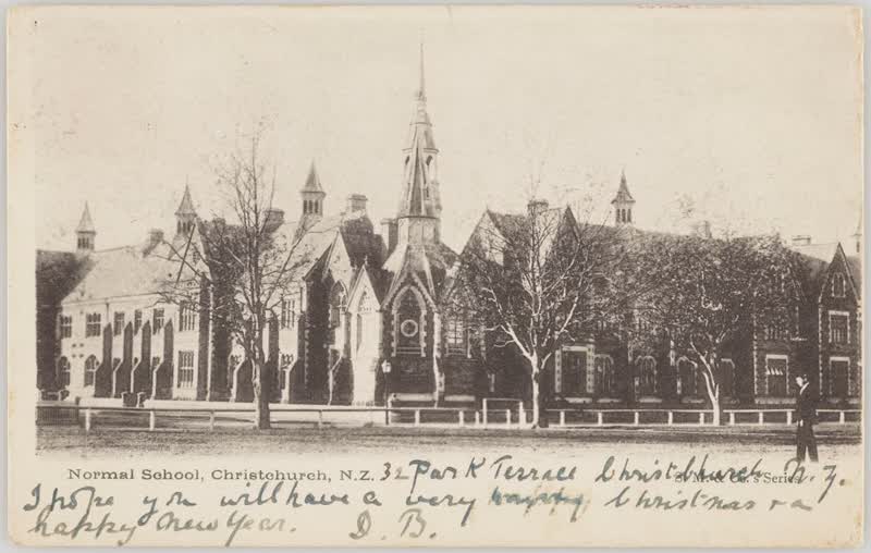 Normal School, Christchurch, New Zealand, 1900