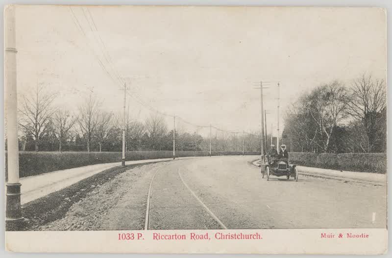 Riccarton Road, Christchurch, 1905