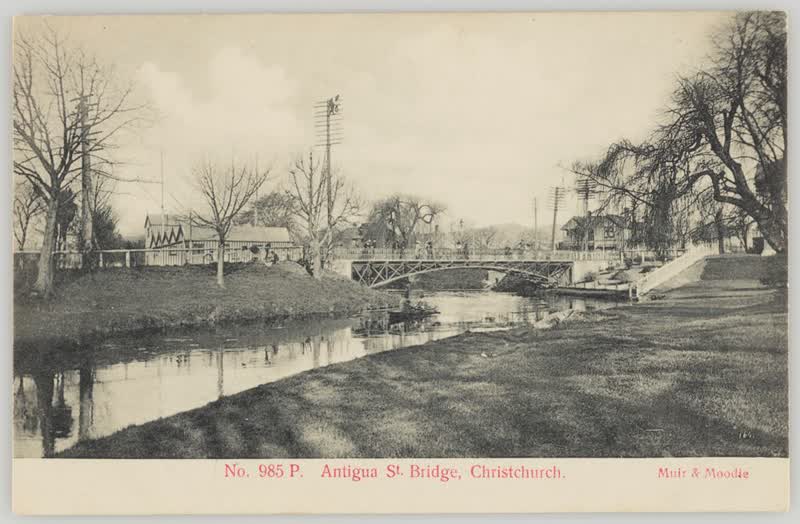 Antigua Street Bridge, Christchurch, 1905