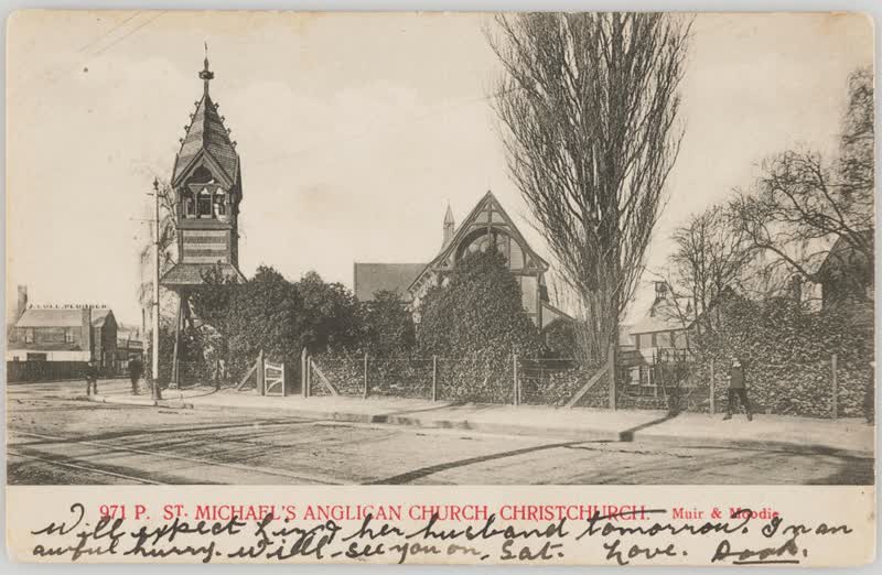 St Michaels Anglican Church, Christchurch, 1905