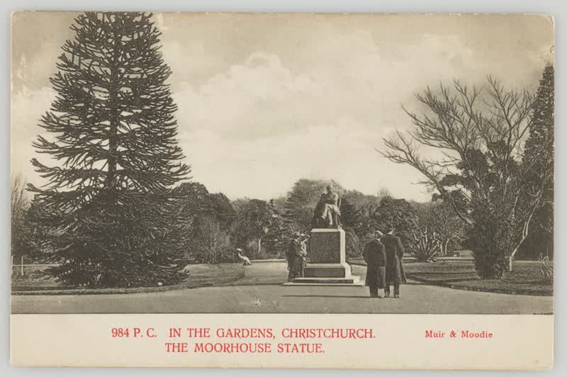 In the Gardens, Christchurch (The Moorhouse Statue), 1905