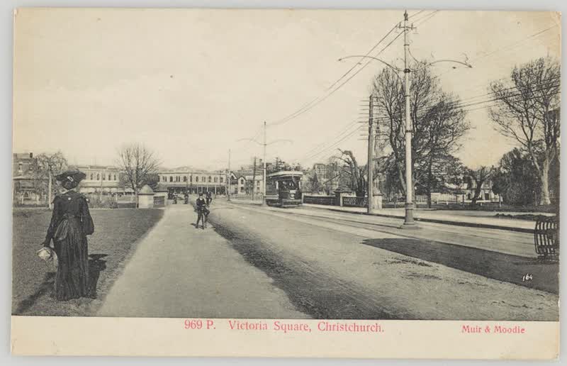 Victoria Square, Christchurch, 1905