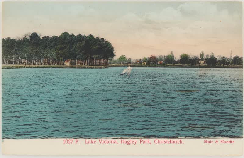 Lake Victoria, Hagley Park, Christchurch, 1905