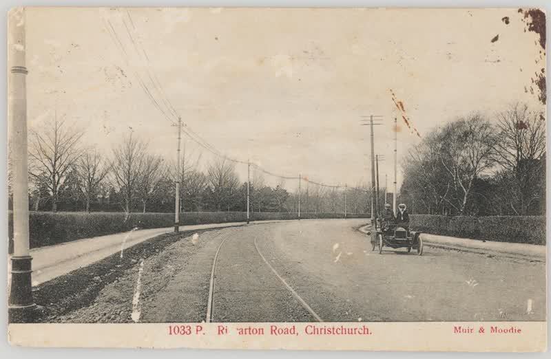 Riccarton Road, Christchurch, 1905