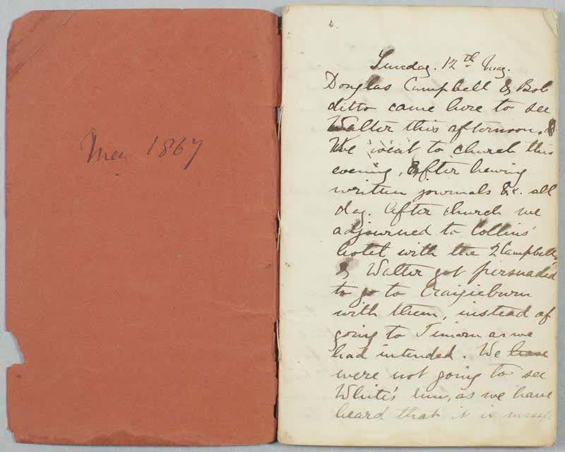 Diary: Frederic Huth Meinertzhagen, 12 May - 30 June 1867, 1867