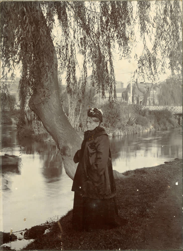 Caroline Green in mourning., 1900