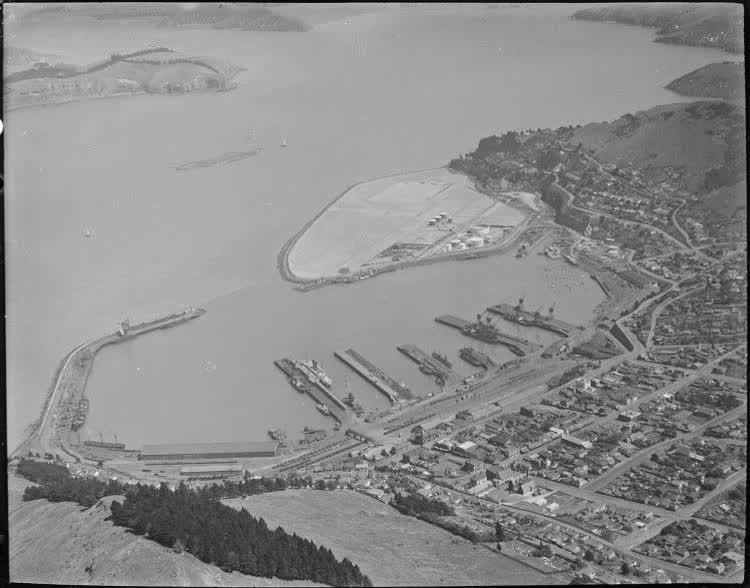 Lyttelton from the air, 1920