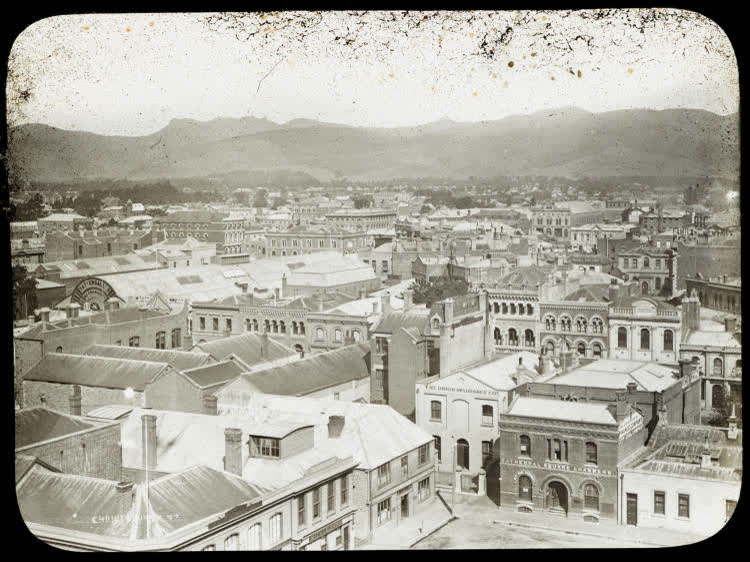 Christchurch Square from the Cathedral, 1890