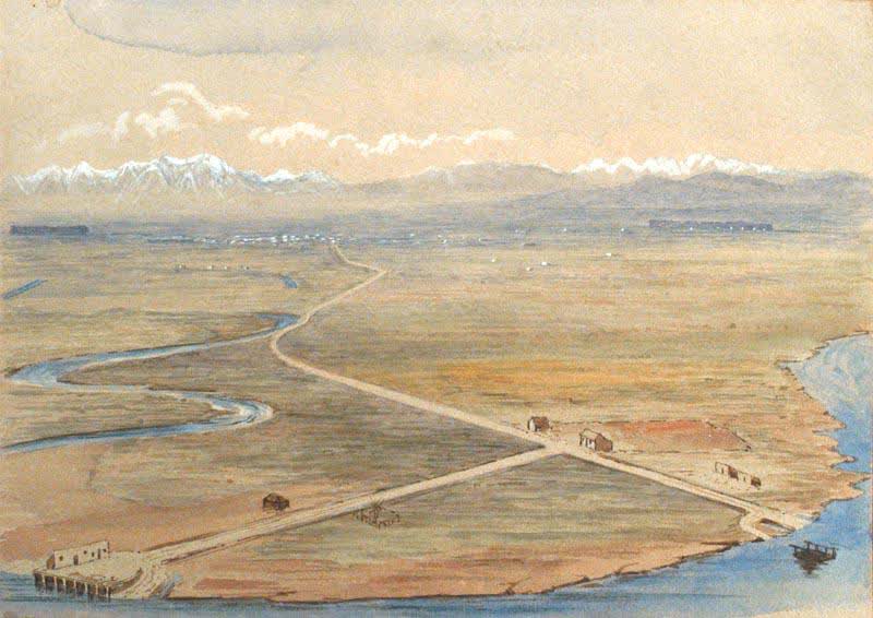 Painting: The Plain around Christchurch, 1852