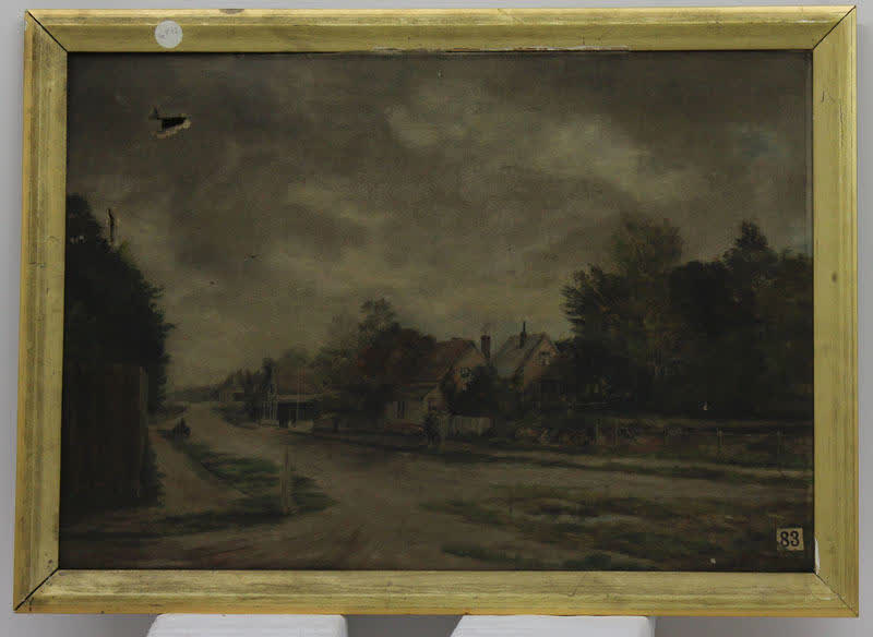 Painting: Worcester Street, Christchurch, 1870