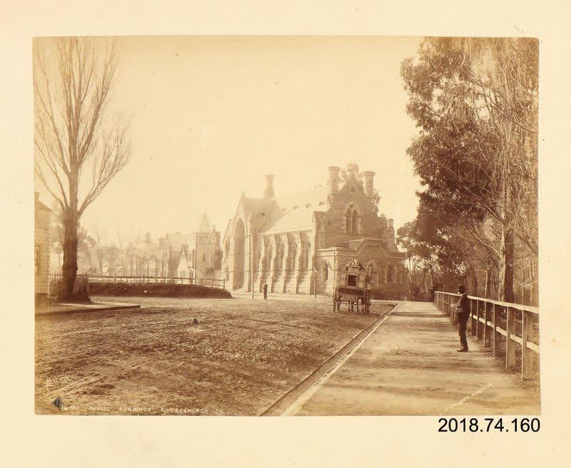 Photograph: Public Buildings, Christchurch, 1870