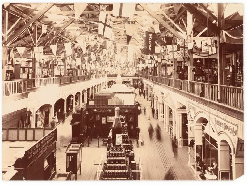 Christchurch Exhibition interior, 1906