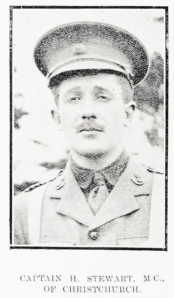 Captain H. Stewart, M.C., of Christchurch, 1916