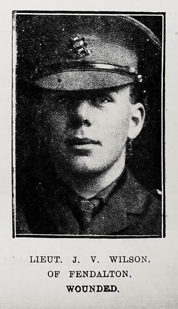Lieut J V Wilson of Fendalton, wounded, 1917