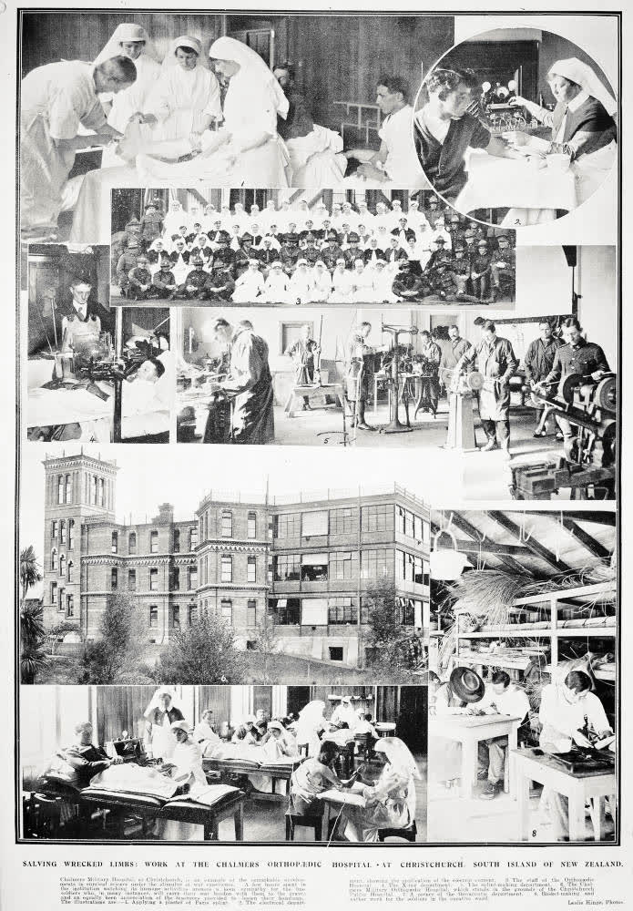 Saving wrecked limbs: work at the Chalmers Orthopaedic Hospital at Christchurch, South Island of New Zealand, 1919