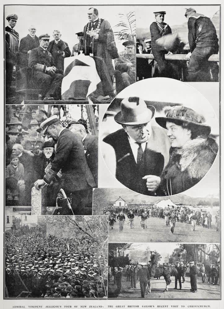 Admiral Viscount Jellicoe's tour of New Zealand: the great British sailor's recent visit to Christchurch, 1919