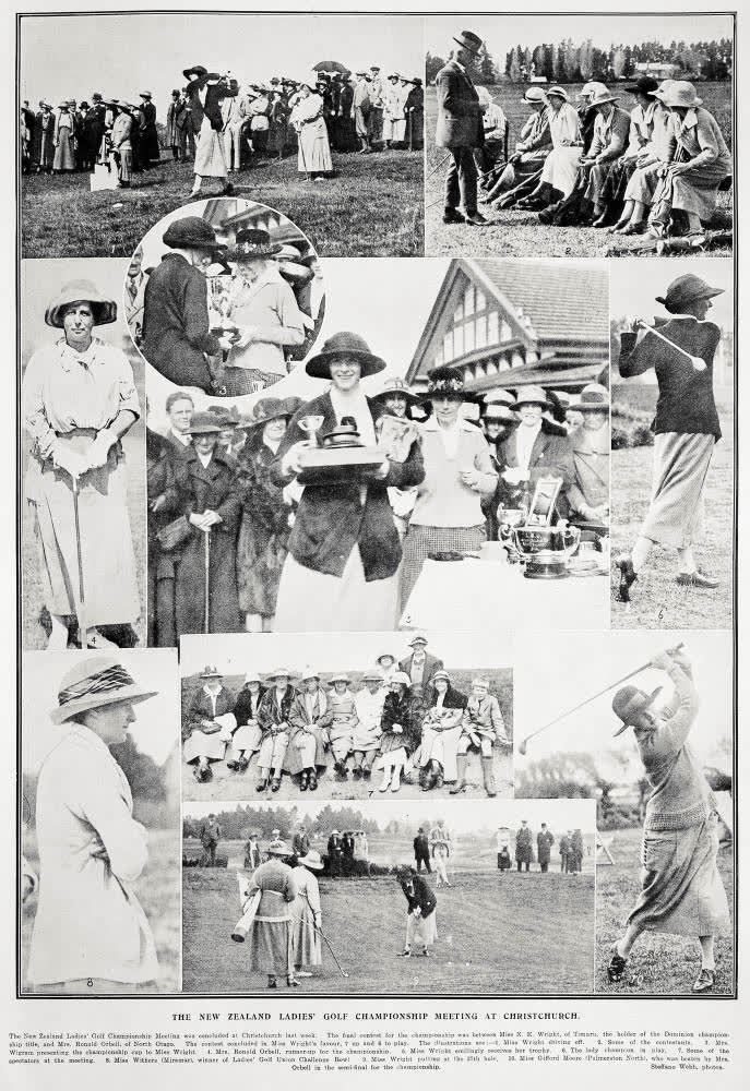 The New Zealand Ladies' Golf Championship meeting at Christchurch, 1920