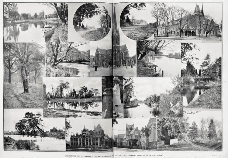 Christchurch and its suburbs in winter, 1921