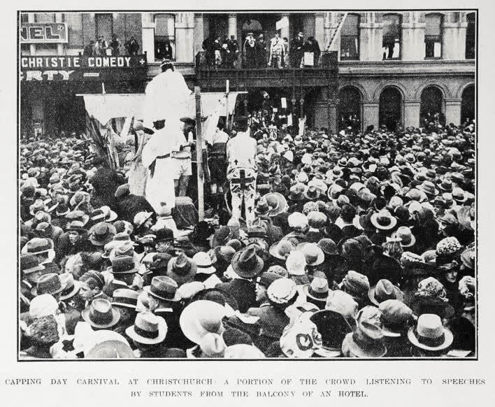 Capping day carnival at Christchurch, 1921