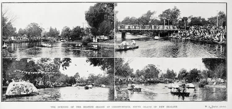 The opening of the boating season at Christchurch, 1921