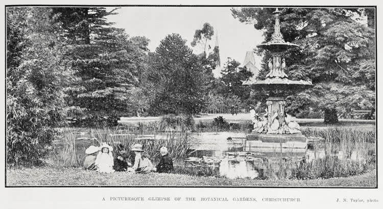The Botanical Gardens, Christchurch, 1922