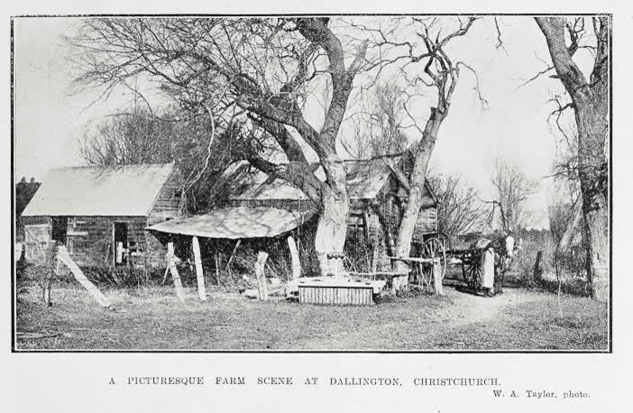 A picturesque farm scene at Dallington, Christchurch, 1922