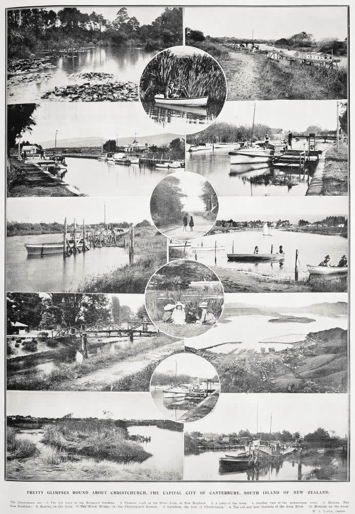 Pretty glimpses round about Christchurch, the capital city of Canterbury, South Island, 1922