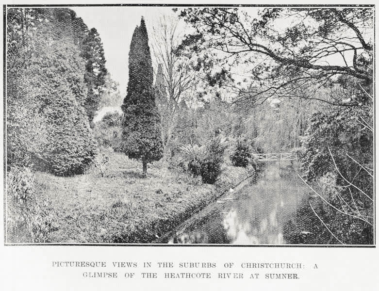 Picturesque views in the suburbs of Christchurch: a glimpse of the Heathcote River at Sumner, 1922