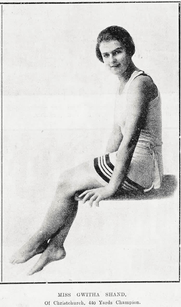 New Zealanders at the World Swimming Championships in Honolulu, 1922