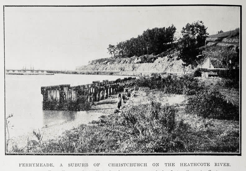Ferrymeade, a suburb of Christchurch on the Heathcote River, 1922