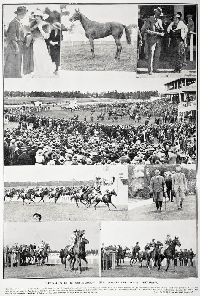 Carnival week in Christchurch: New Zealand Cup day at Riccarton, 1922