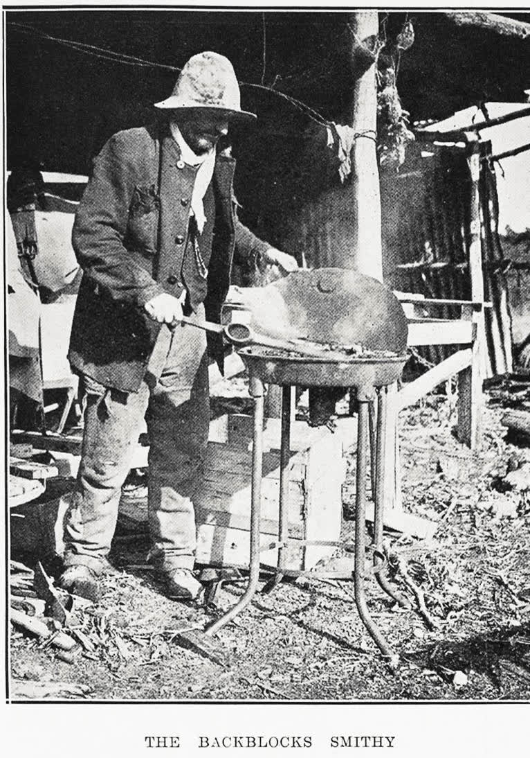 The back blocks smithy, 1935
