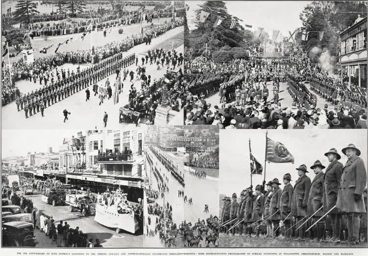 The 25th anniversary of King George's accession to the throne loyally and enthusiastically celebrated throughout Dominion, 1935