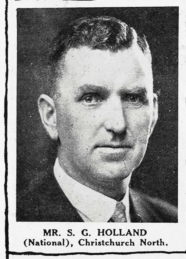Mr. S.G. Holland (National), Christchurch North, 1935