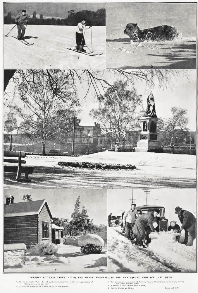 Further pictures taken after the heavy snowfall in the Canterbury Province last week, 1935