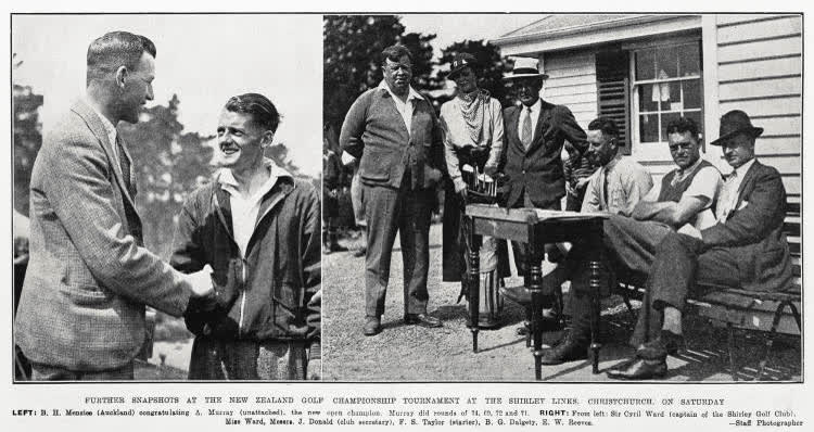 Further snapshots at the New Zealand Golf Championship tournament at the Shirley Links. Christchurch on Saturday, 1935