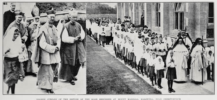 Golden jubilee of the Sisters of the Good Shepherd at Mount Magdala, Halswell, near Christchurch, 1936