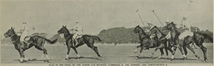 Play in the final of the Junior Cup between Cambridge B, the winners, and Christchurch B, 1937