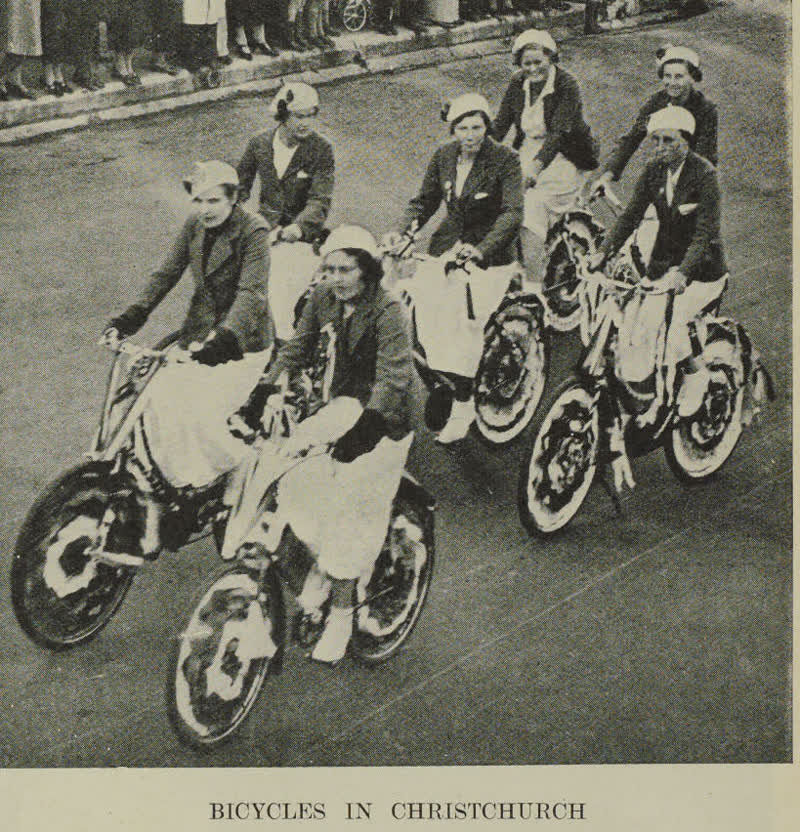 Bicycles in Christchurch, 1937