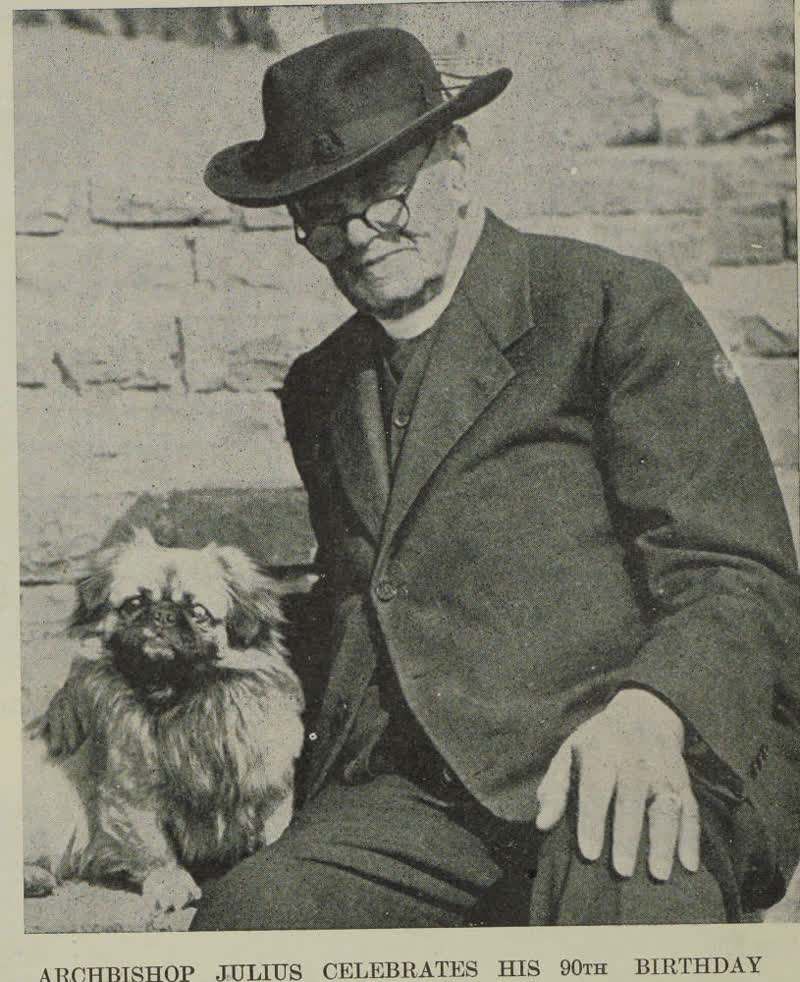 Archbishop Julius celebrates his 90th birthday, 1937